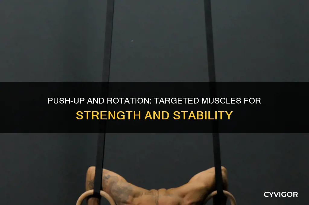 what muscles are worked with push-up and rotation