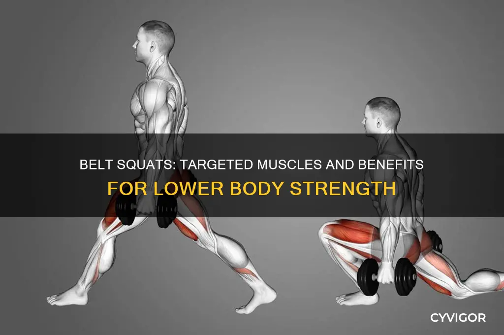 what muscles do belt squats work