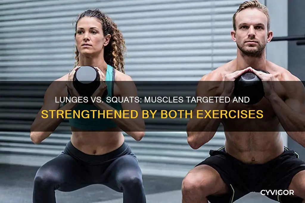 what muscles do both lunges and squats work