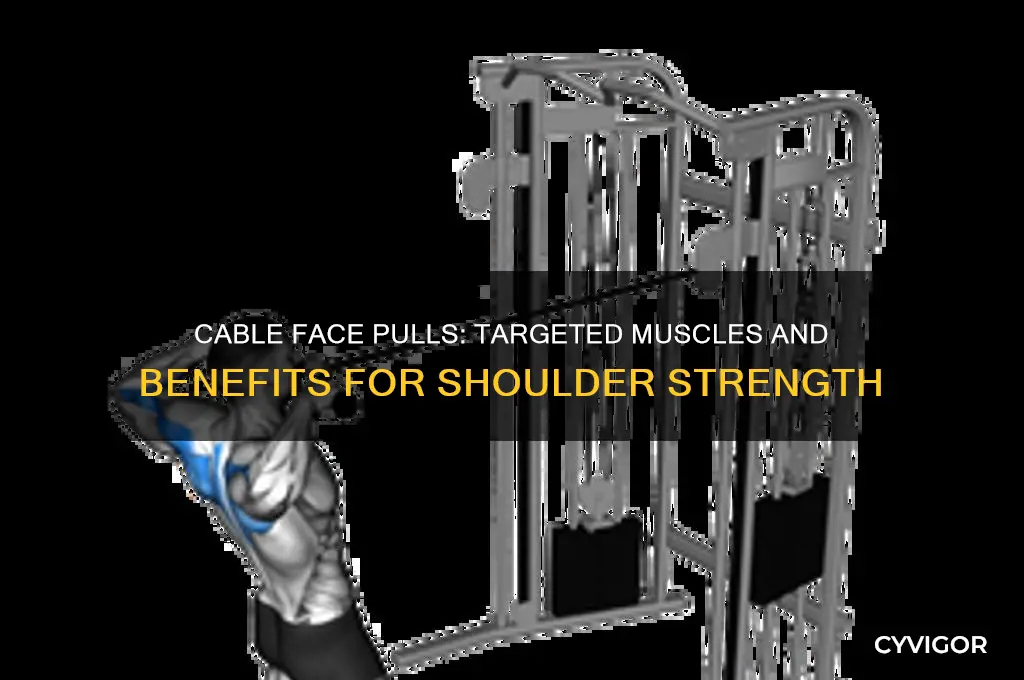 what muscles do cable face pulls work