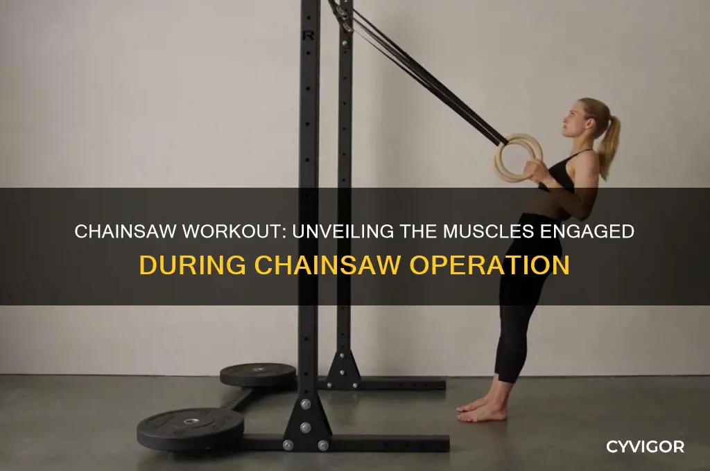what muscles do chainsaws work