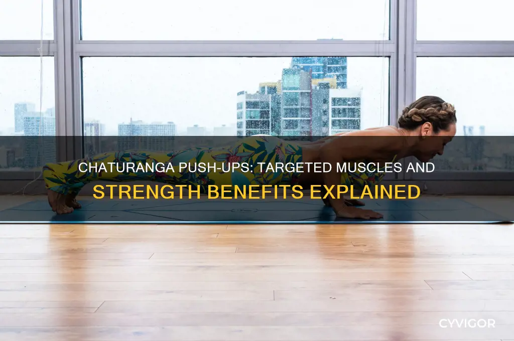 what muscles do chaturanga push ups work