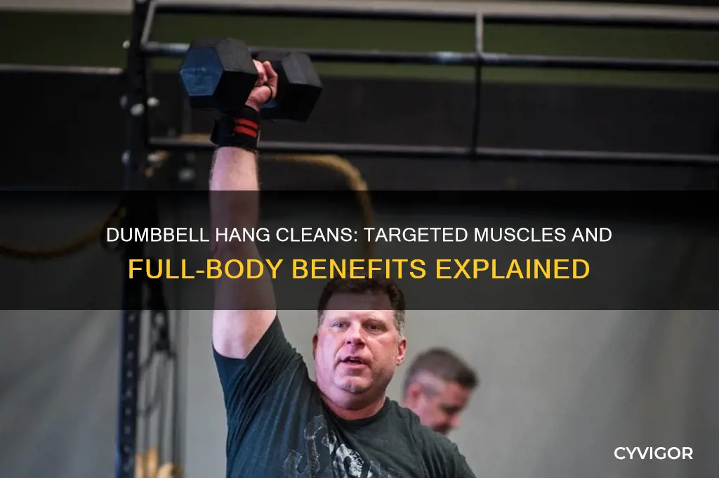what muscles do dumbbell hang cleans work