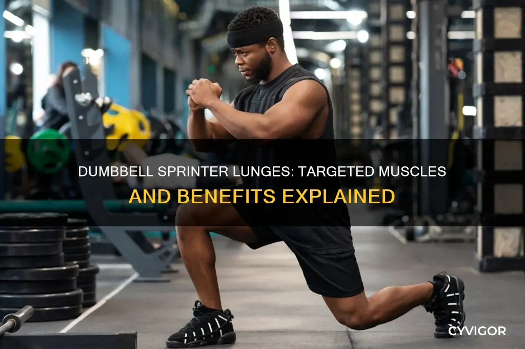 what muscles do dumbbell sprinter lunges work