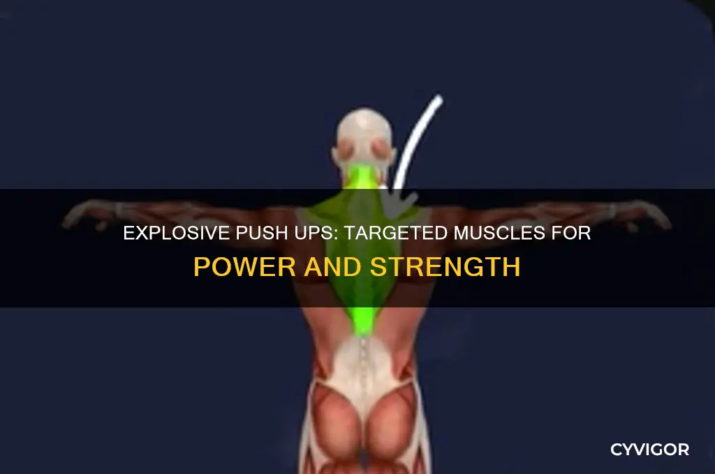 what muscles do explosive push ups work