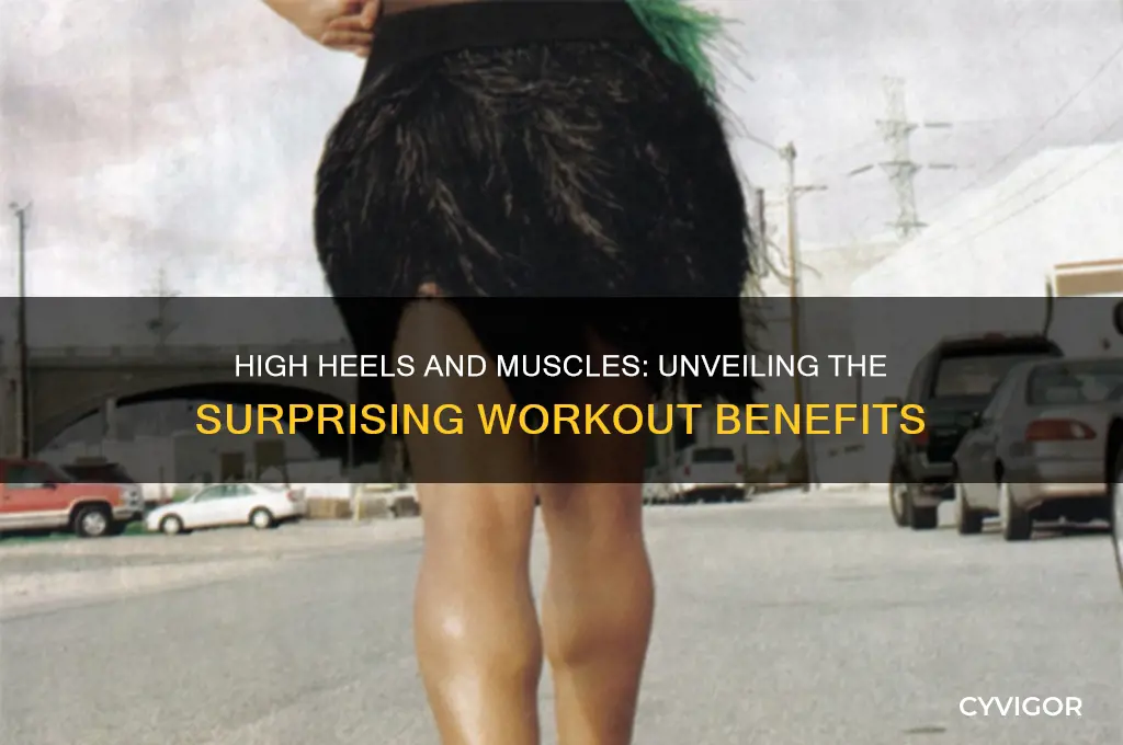 what muscles do high heels work