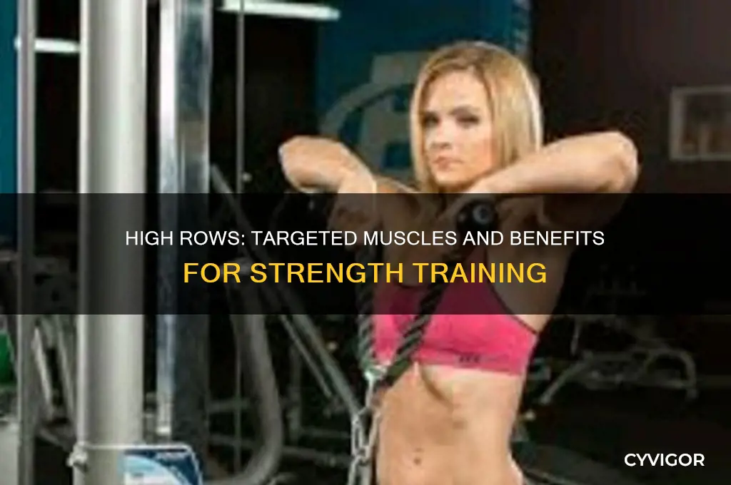 what muscles do high row work