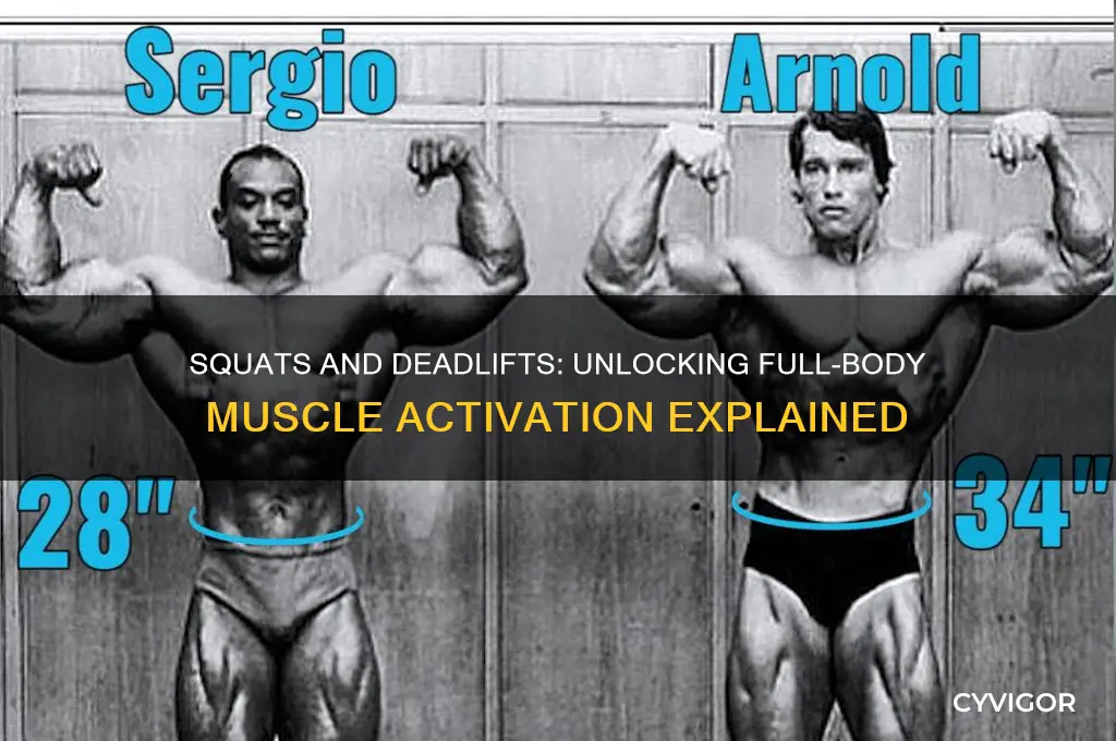 what muscles do squats and deadlifts work