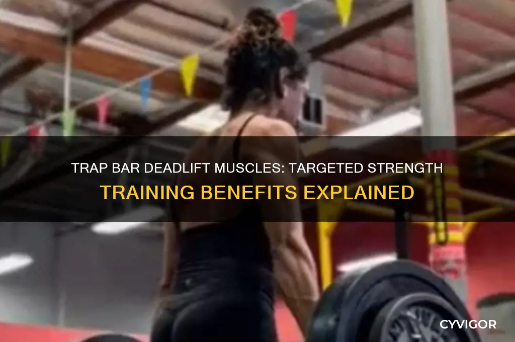 what muscles do the trap bar deadlift work