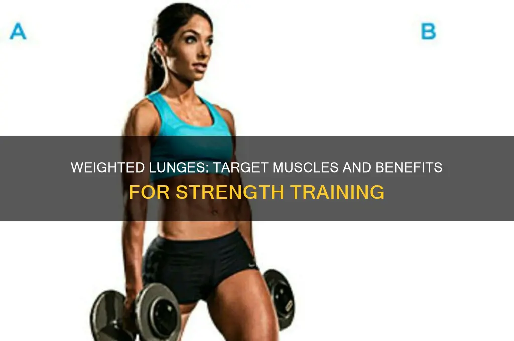 what muscles do weighted lunges work