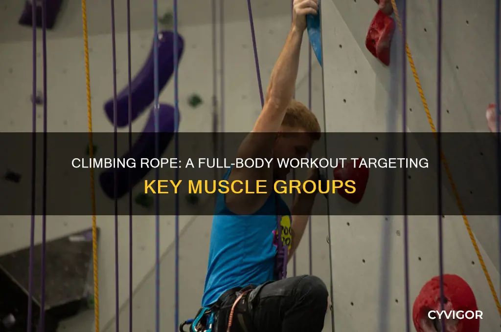 what muscles do you work when climbing rope