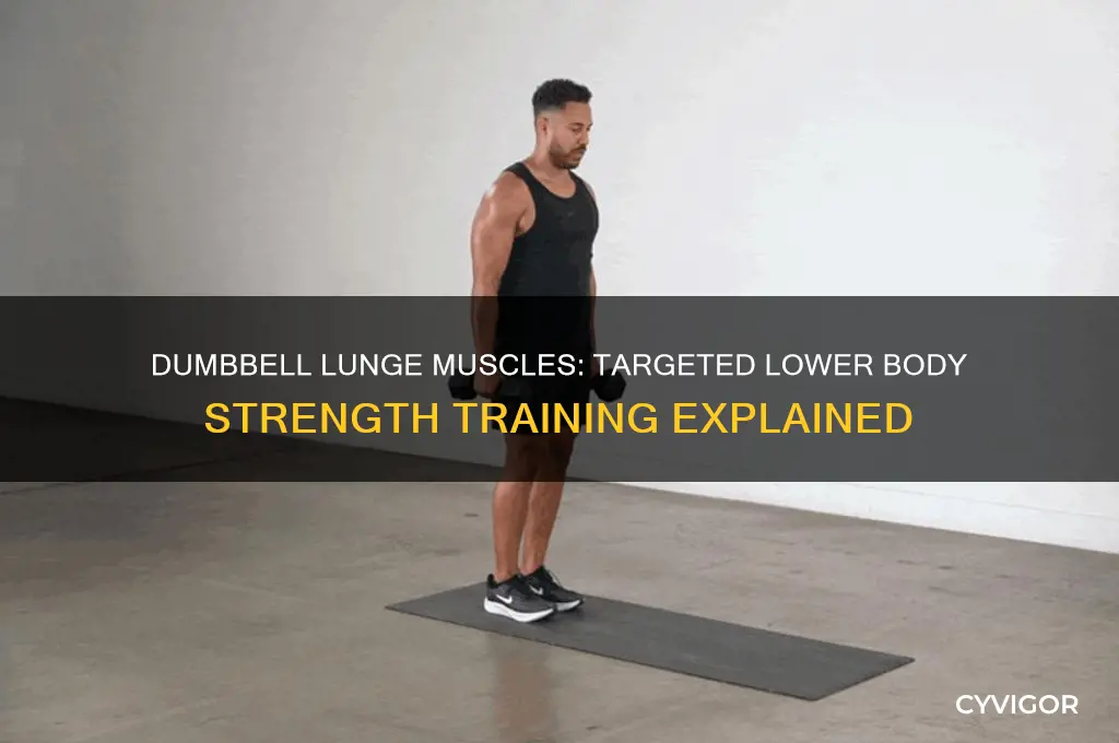 what muscles does a dumbbell lunge work