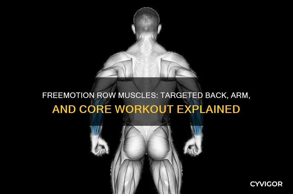 what muscles does a freemotion row work