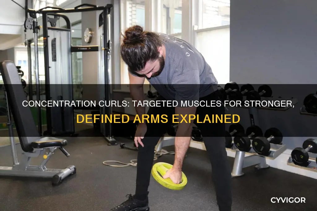 what muscles does concentration curls work