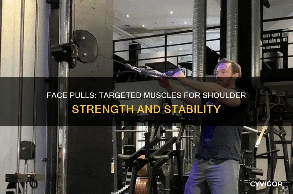 what muscles does face pulls work