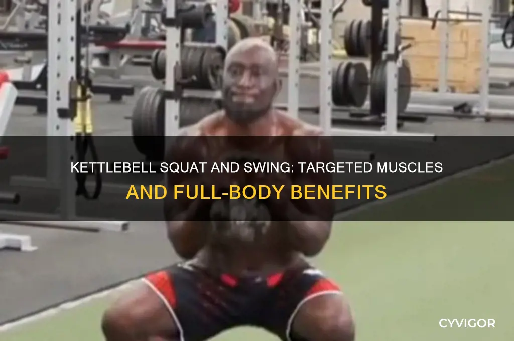 what muscles does kettebell squat and swing work
