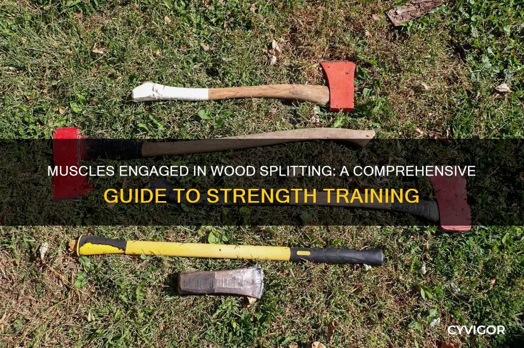 what muscles does splitting wood work