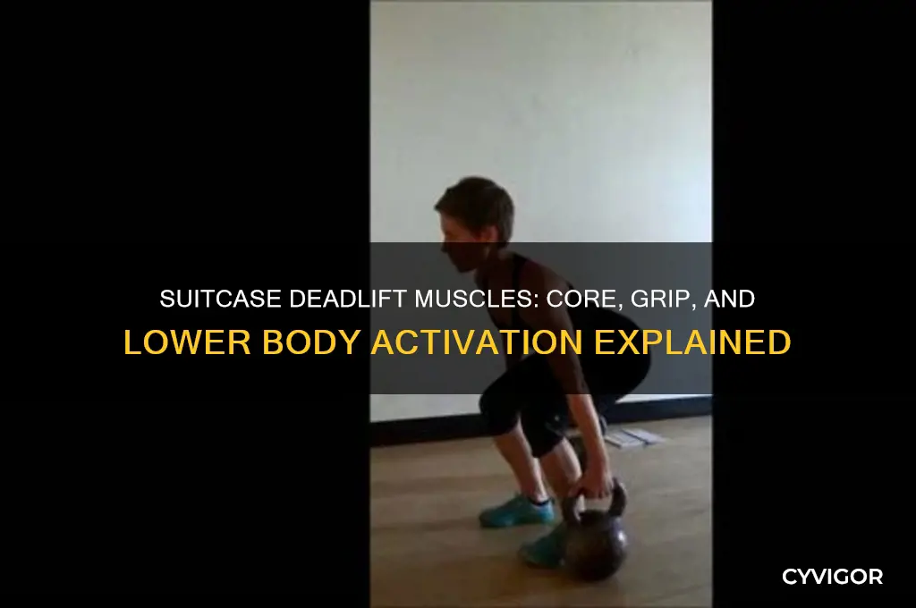 what muscles does the suitcase deadlift work
