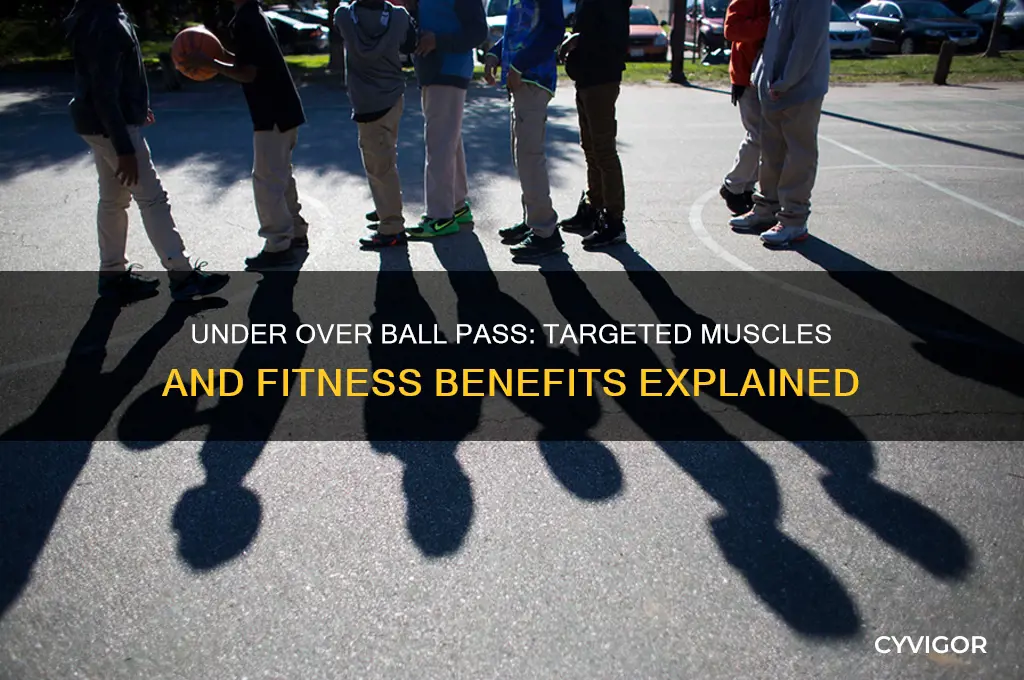 what muscles does the under over ball pass work