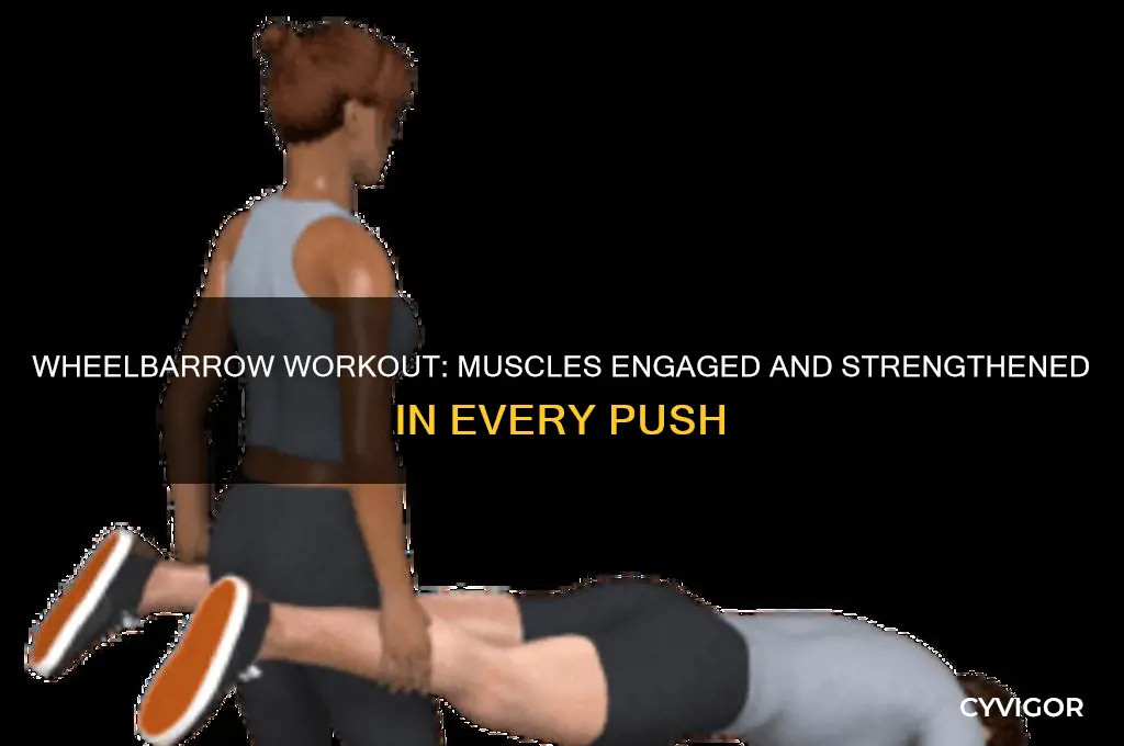 what muscles does using a wheelbarrow work