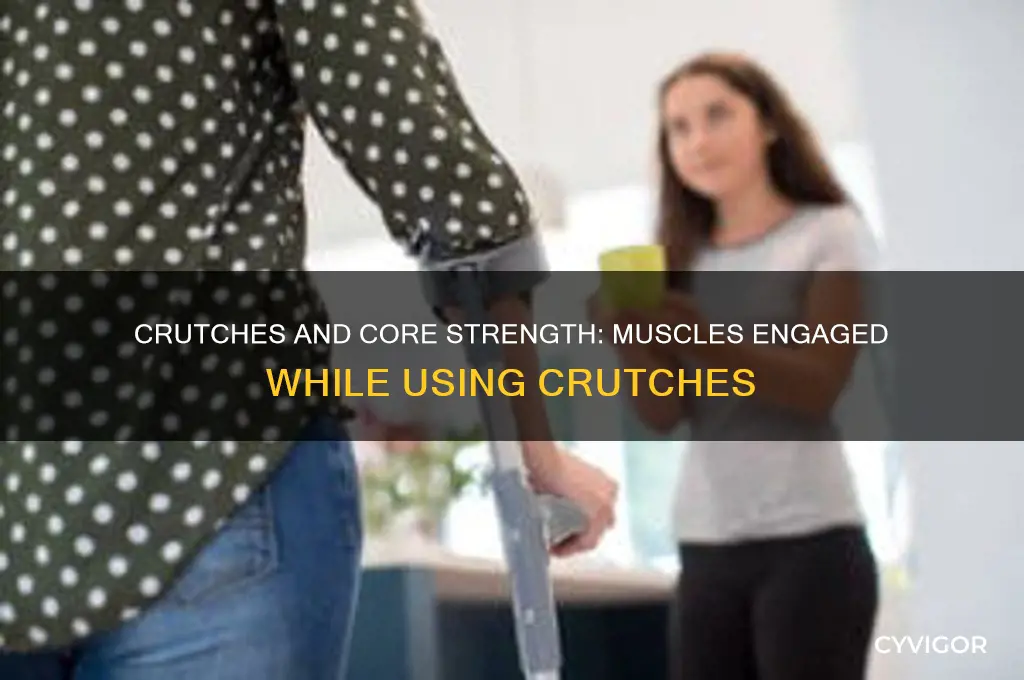 what muscles does using crutches work