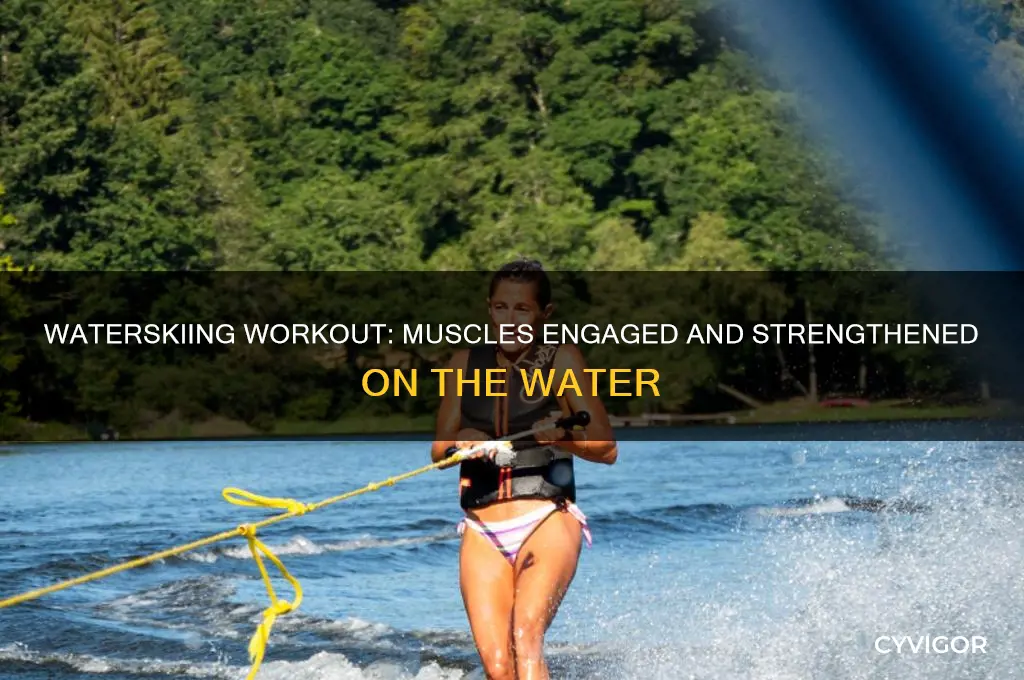 what muscles does waterskiing work