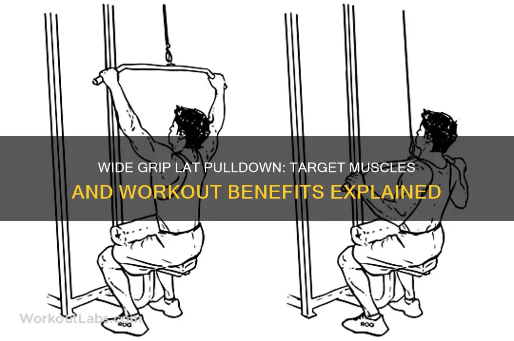 what muscles does wide grip lat pulldown work