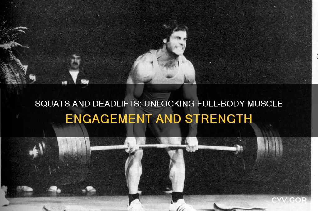 what muscles groups do squats and deadlifts work