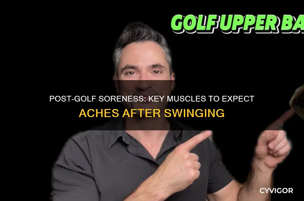 what muscles should be sore after golf