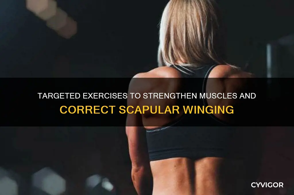 what muscles should i work out to cure scapular winging