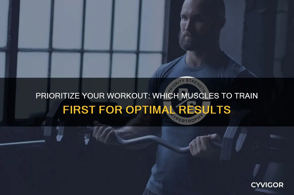 what muscles should you work first