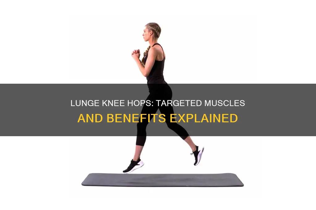 what muscles tk lunge knee hops work