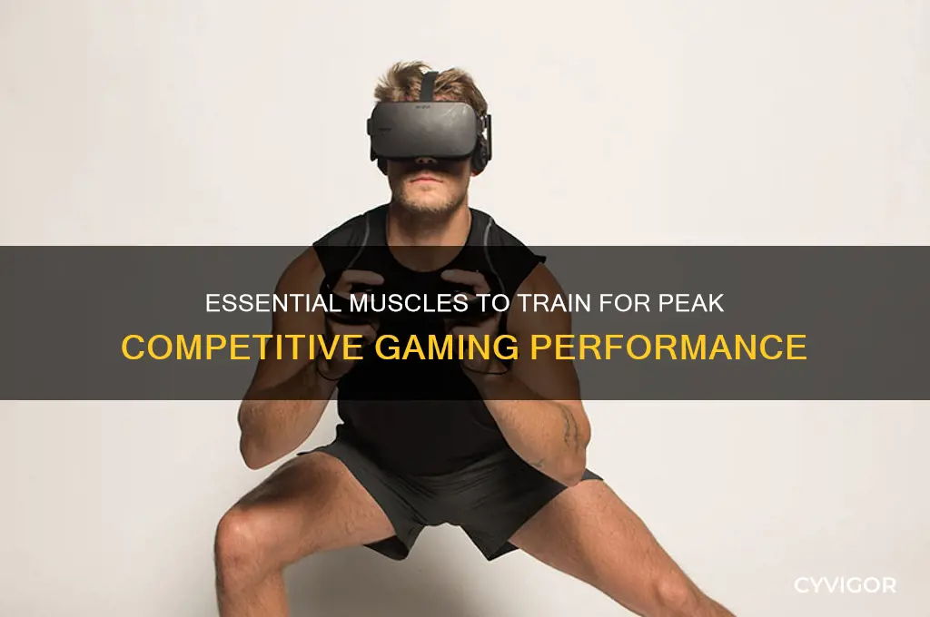 what muscles to work for competitve gaming