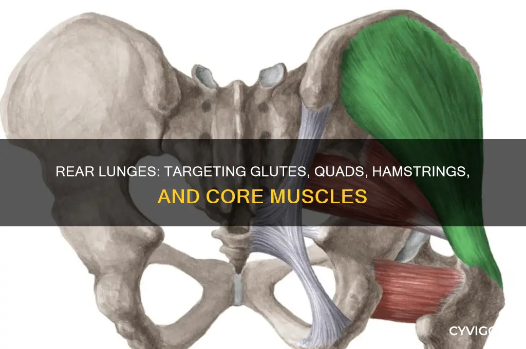 what muscles work by rear lunges