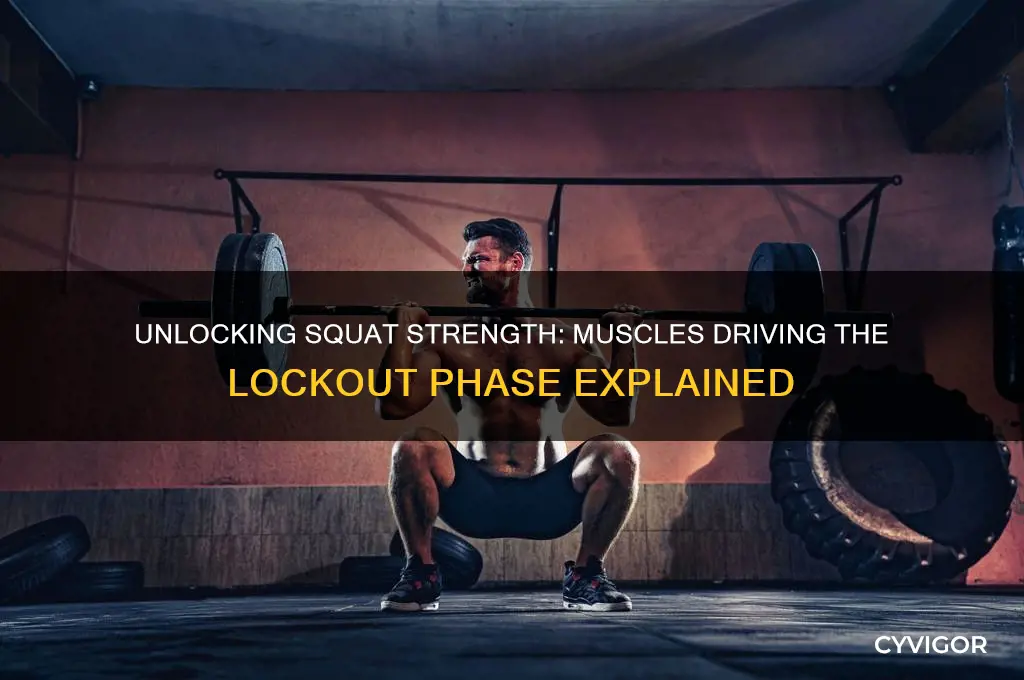 what muscles work to lockout in the squat
