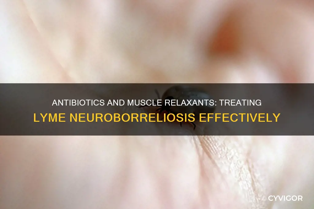 what neurological condition is treated with antibiotics and muscle relaxants