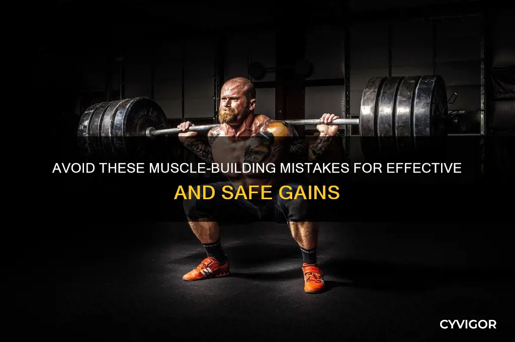 what not to do when trying to gain muscle