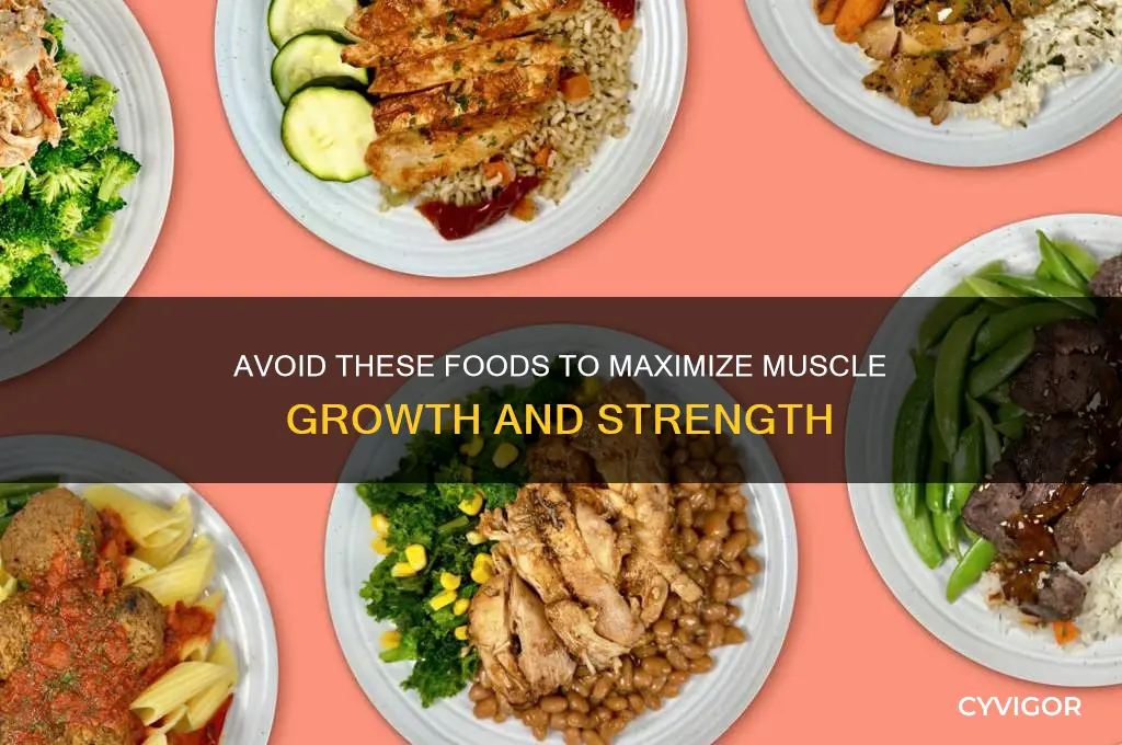 what not to eat to gain muscle