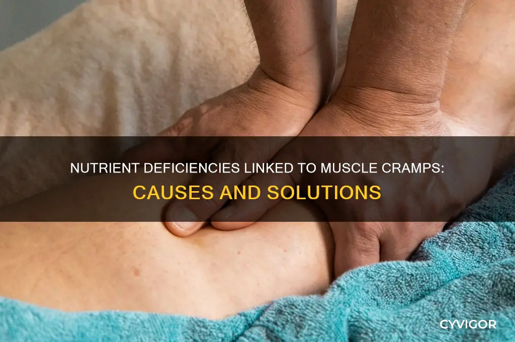 what nutrients cause muscle cramps