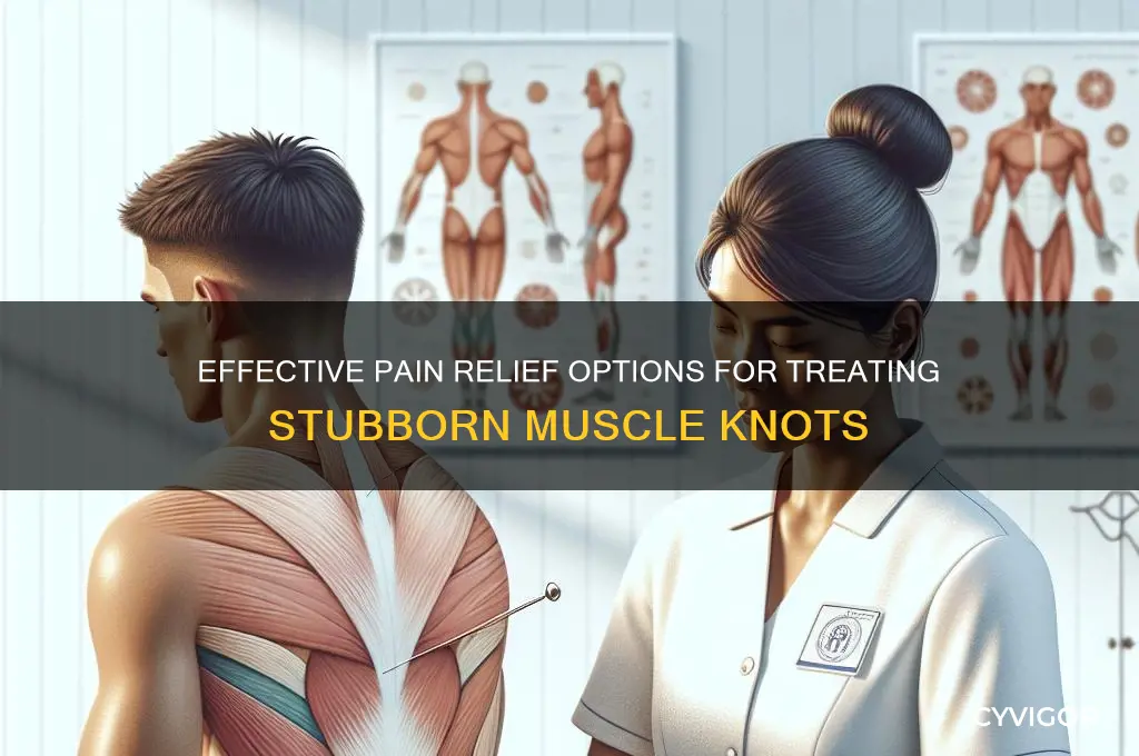 what pain medicine good for muscle knots
