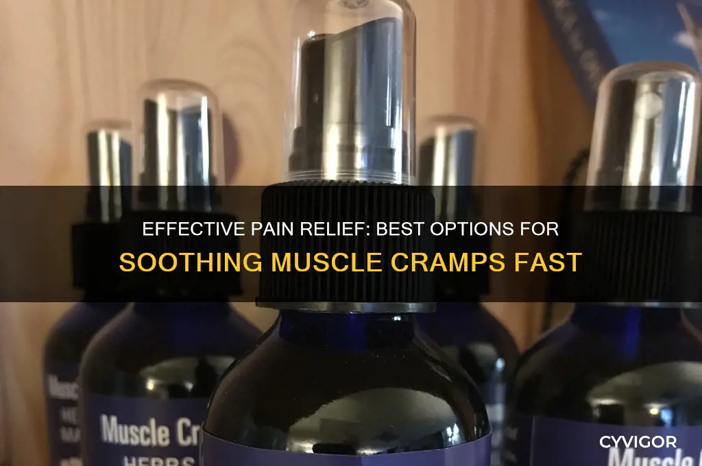 what pain reliever is best for muscle cramps