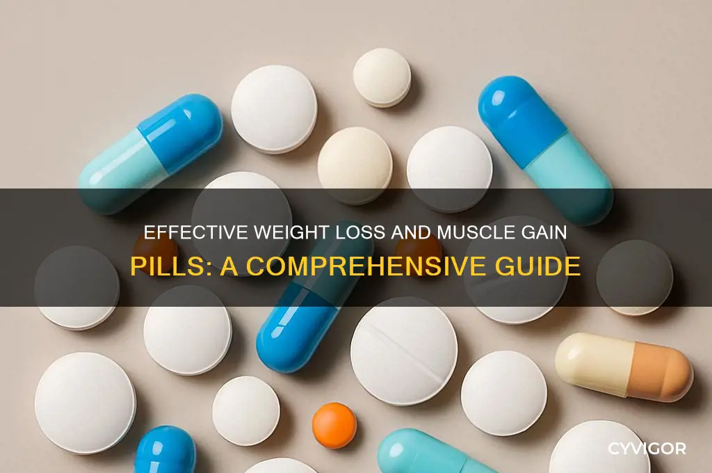 what pills help you lose weight and gain muscle