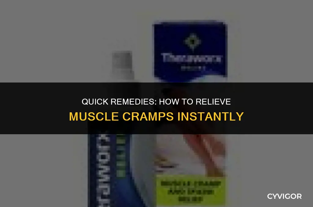 what relieves muscle cramps fast