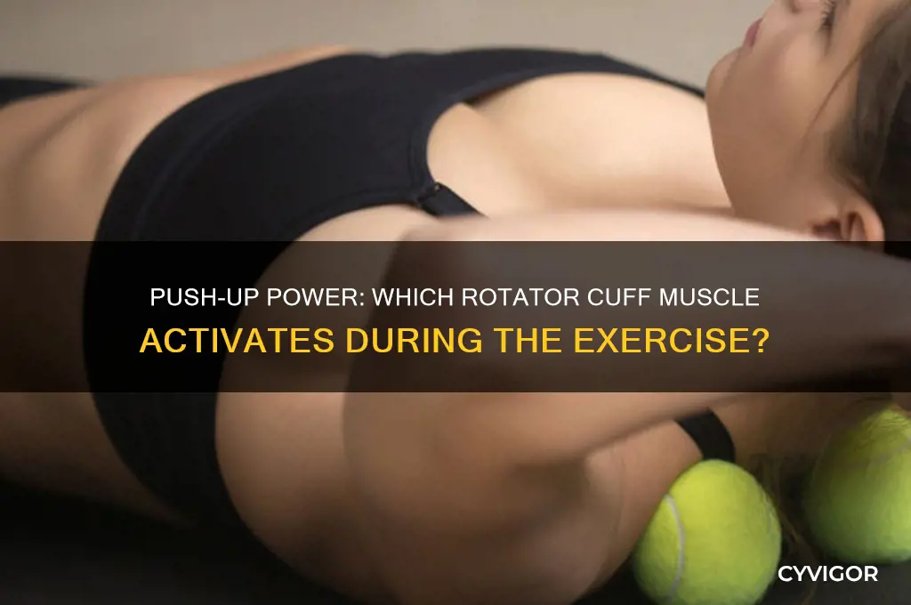 what rotator cuff muscle works in a push up