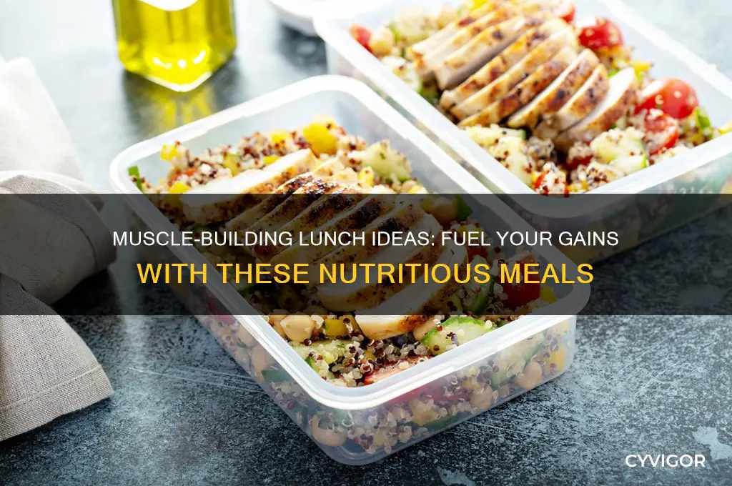 what should i eat for lunch to gain muscle
