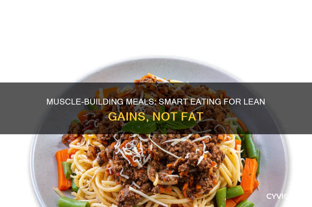 what should i eat to gain muscle but not fat