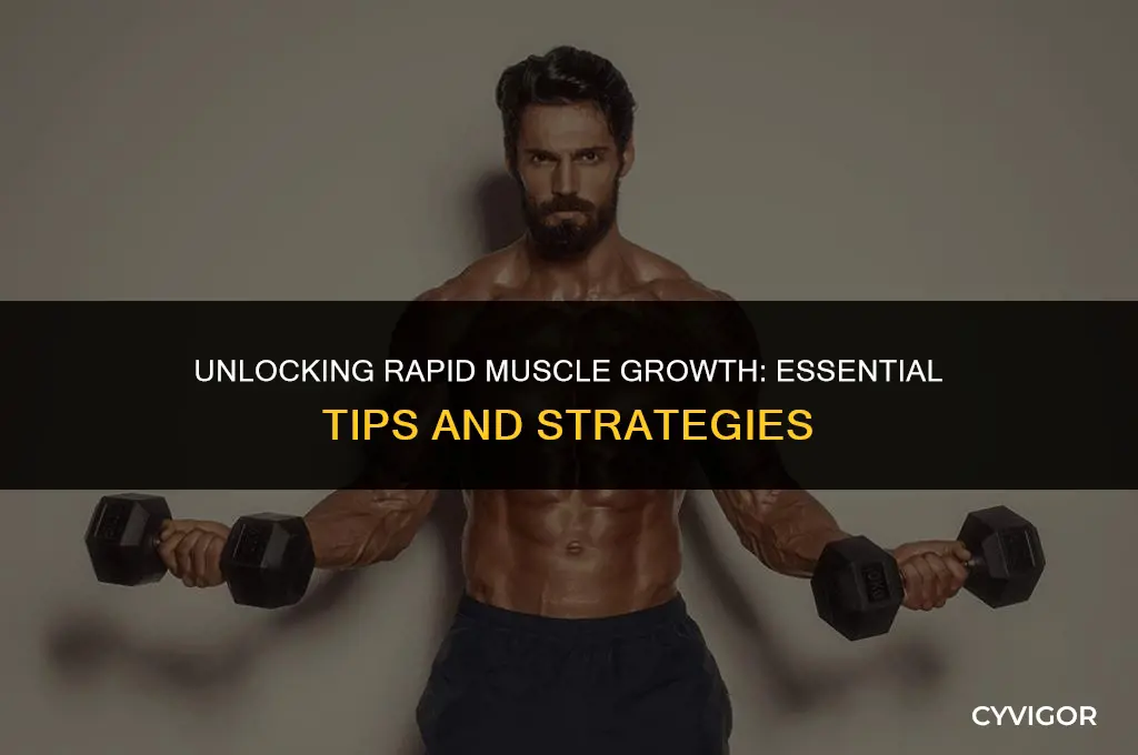 what should i take to build muscle fast