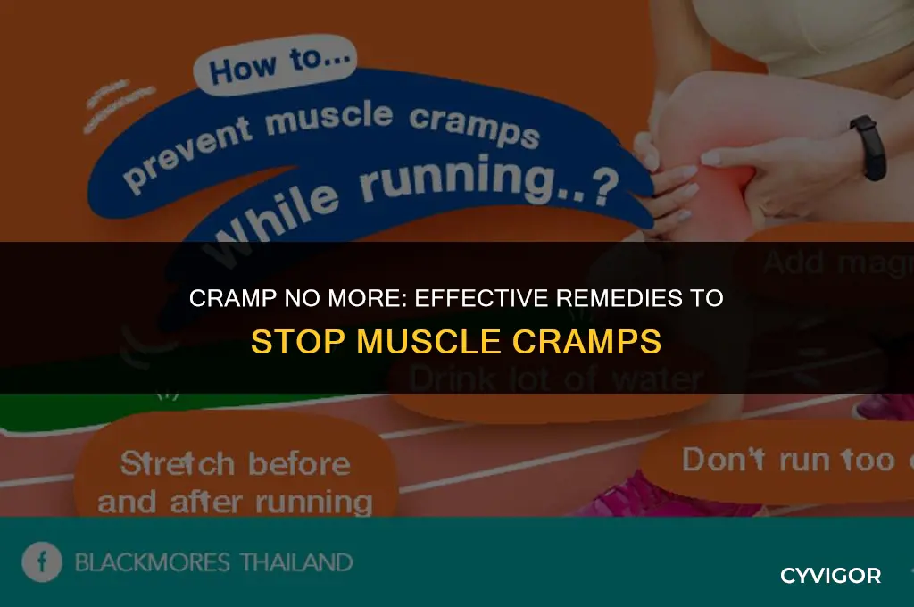 what stopsm muscle cramps