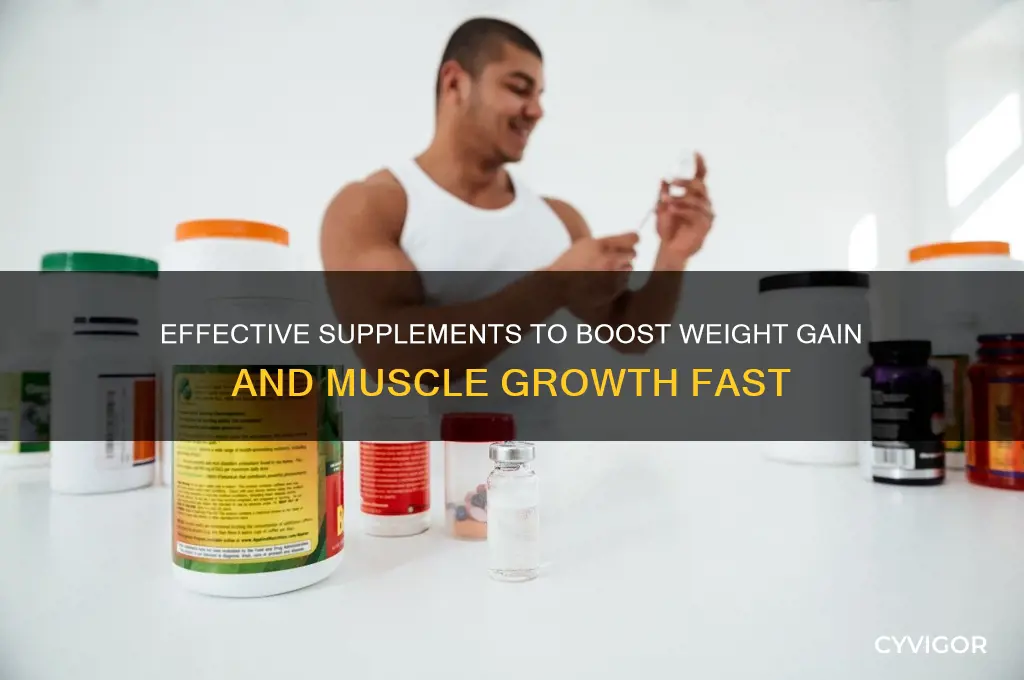 Effective Supplements To Boost Weight Gain And Muscle Growth Fast | CyVigor