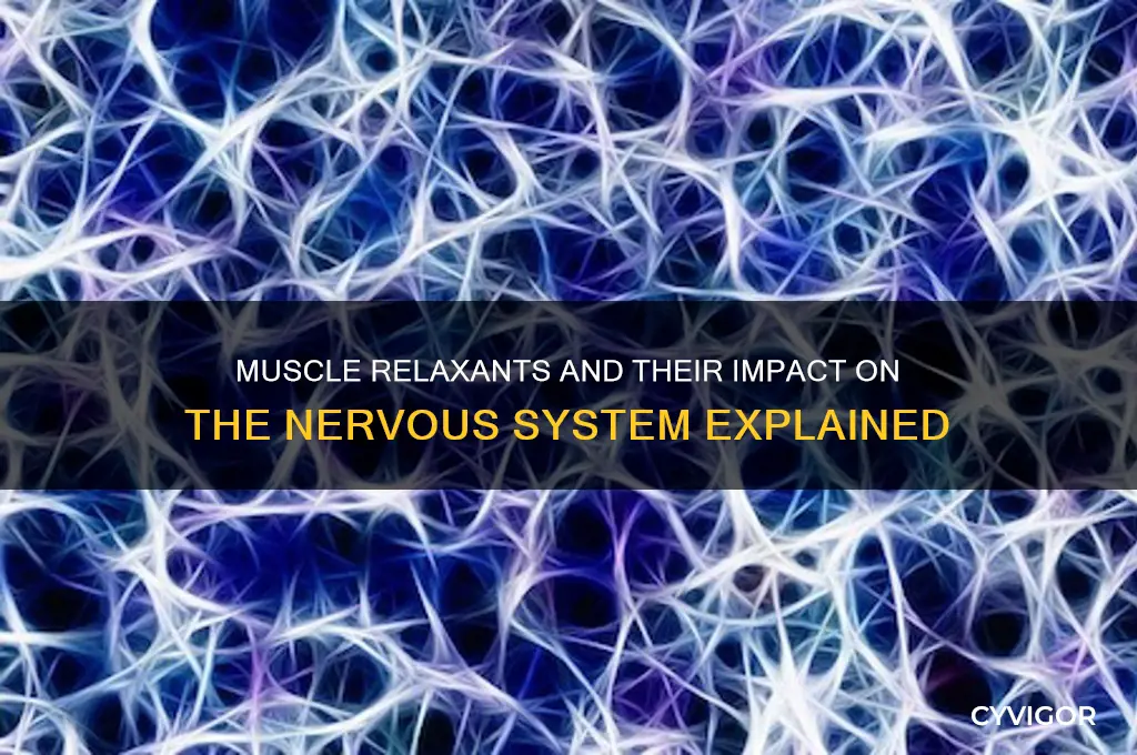 what system does muscle relaxants depress